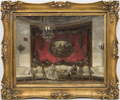 Картина «Павел I и Мария Федоровна в Ковровой комнате Павловского дворца»