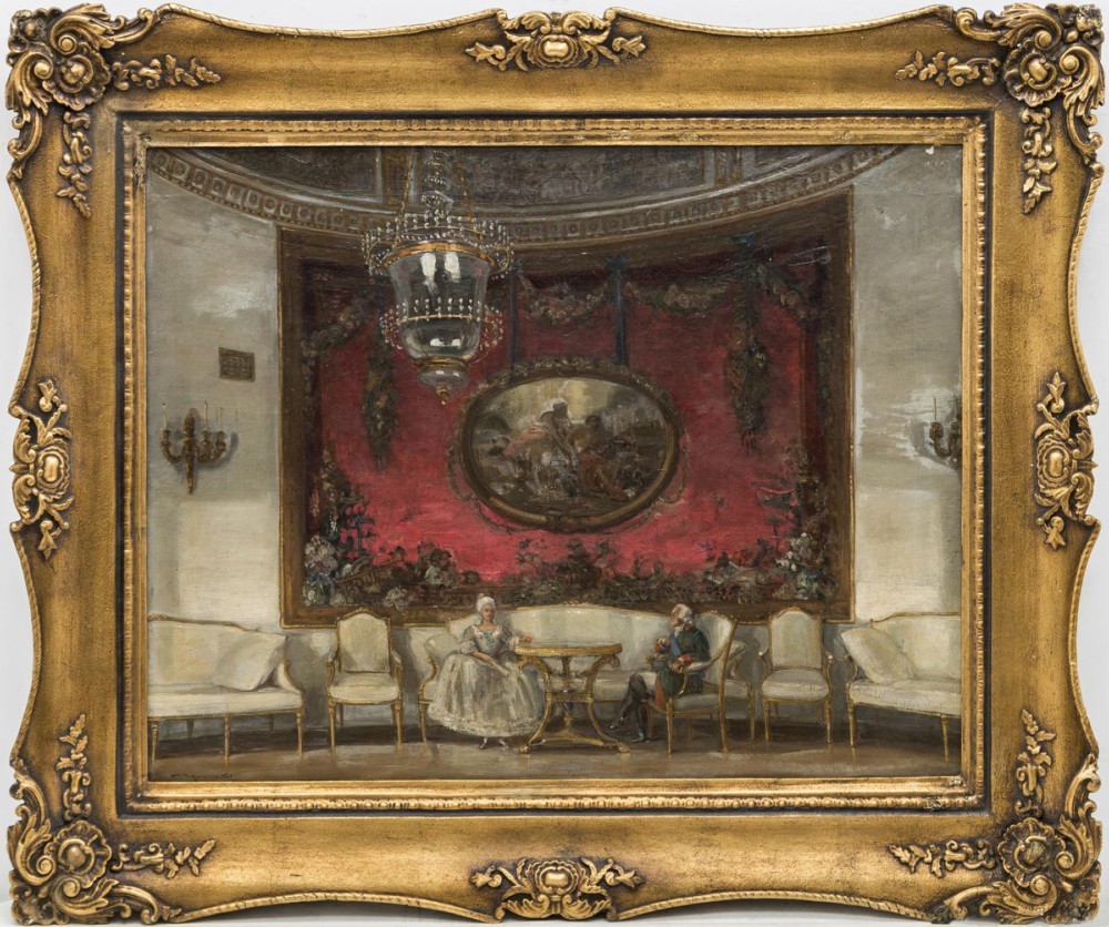 Картина «Павел I и Мария Федоровна в Ковровой комнате Павловского дворца»