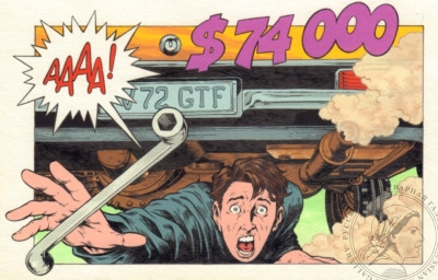 Комикс «$74 000» художник Лесников В.