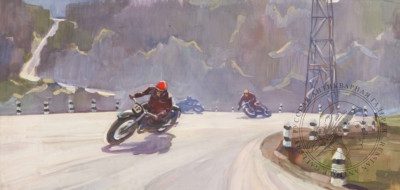 Картина «Мотогонки»
