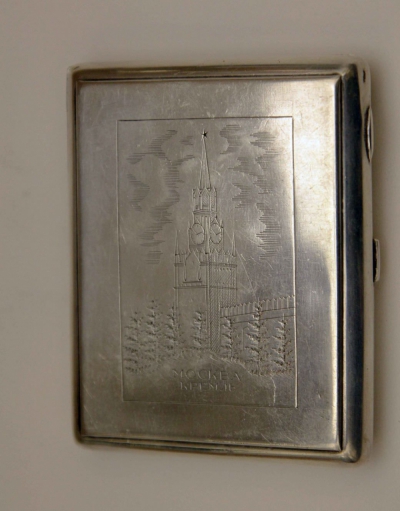 Портсигар серебряный «Кремль»