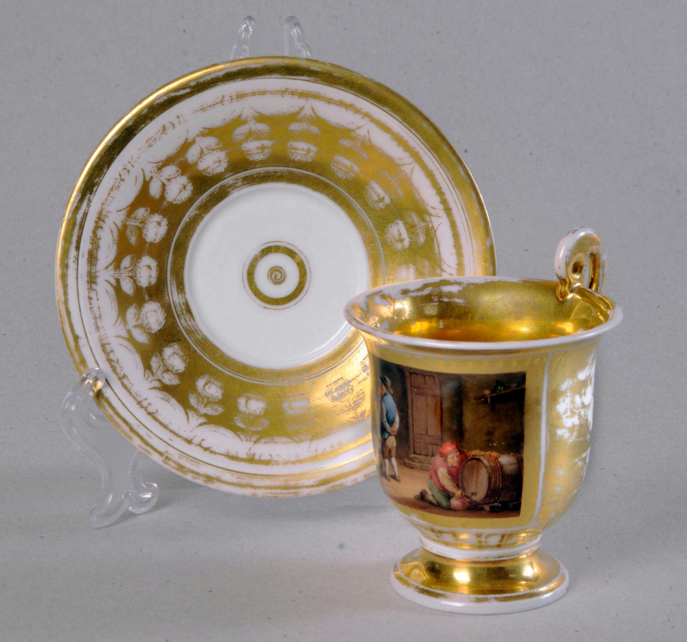 Чайная пара «Сценка в Голландском трактире».