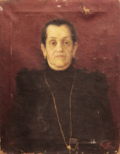 Старинный портрет женщины 1903 года