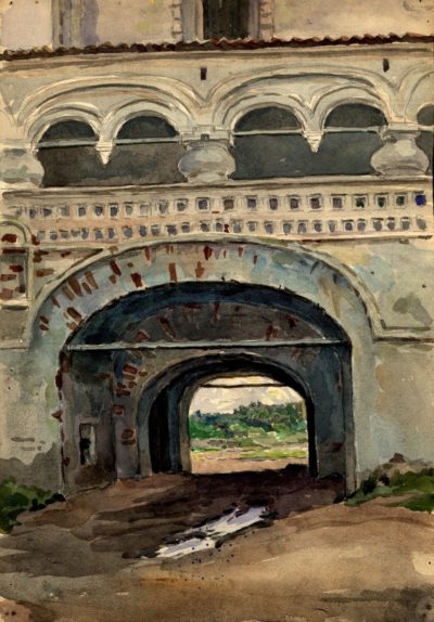 Картина «Выход из монастыря»