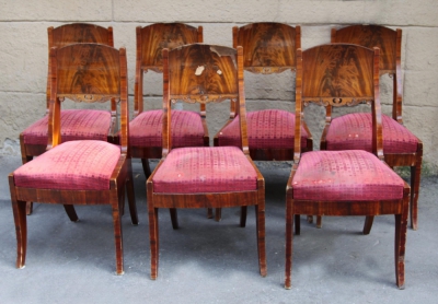 Стулья красного дерева в стиле Ампир