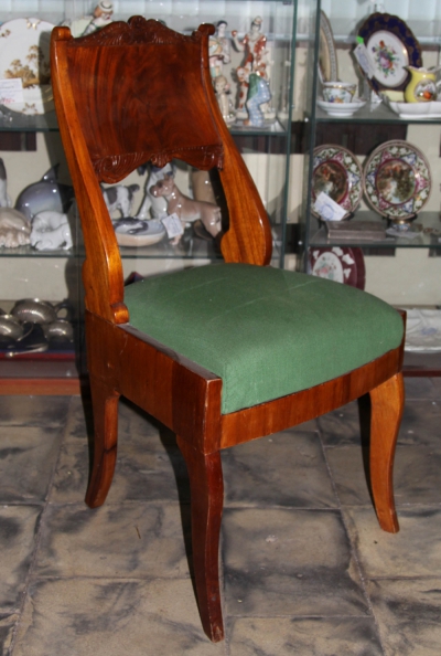 Стул красного дерева в стиле Ампир