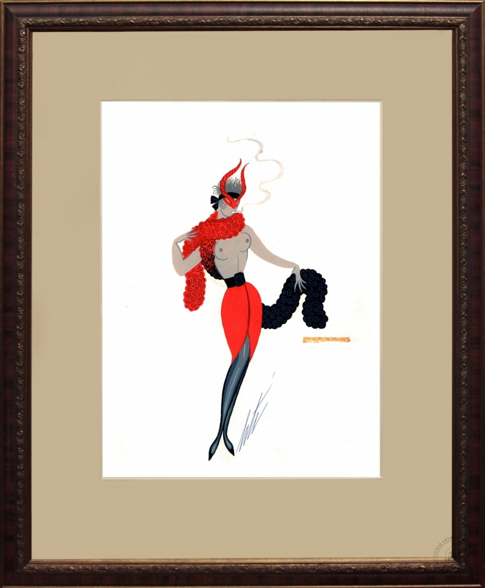 Рисунок «Девушка в красном»