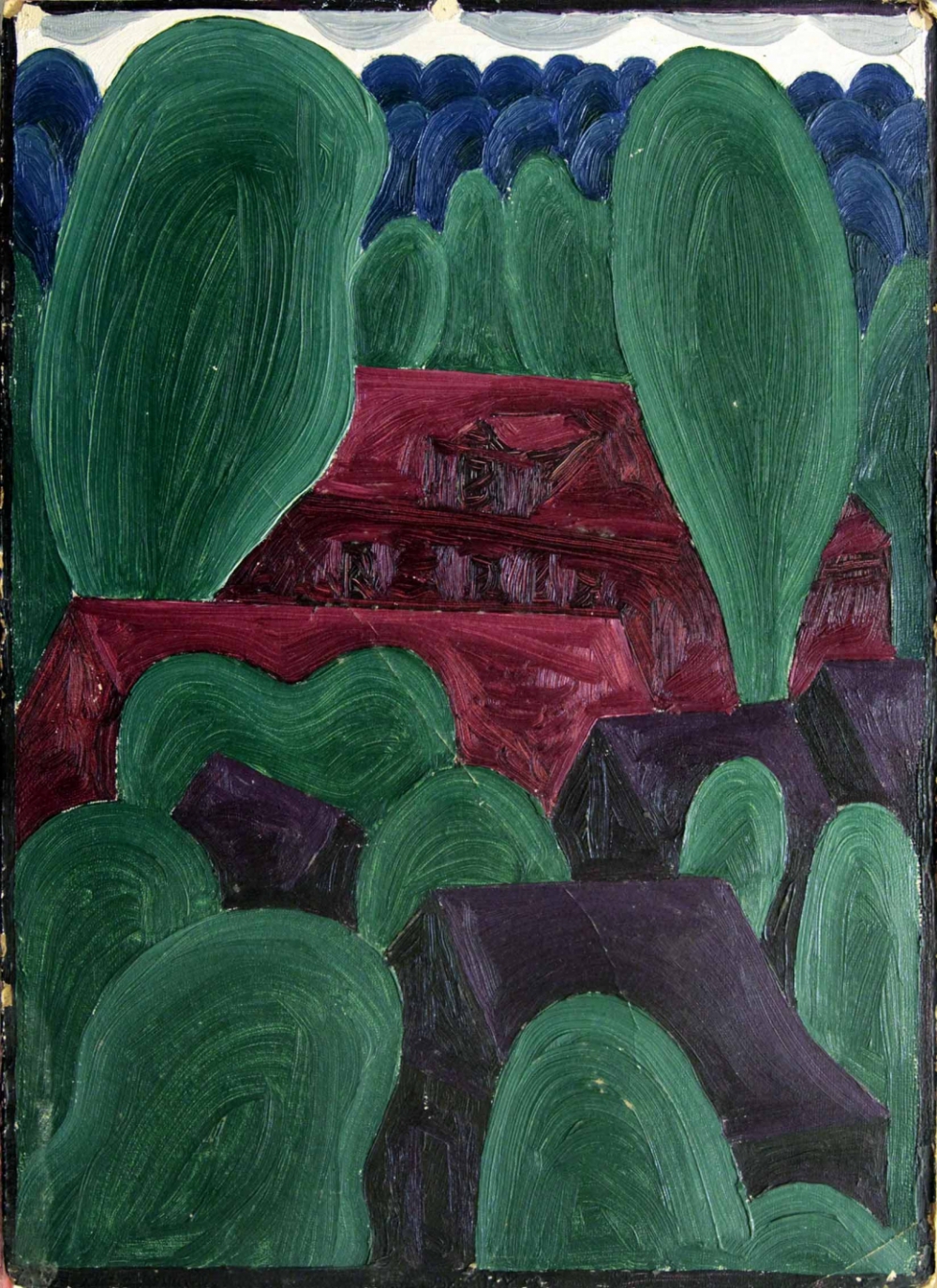 Картина «Подмосковье летом» 1972 год