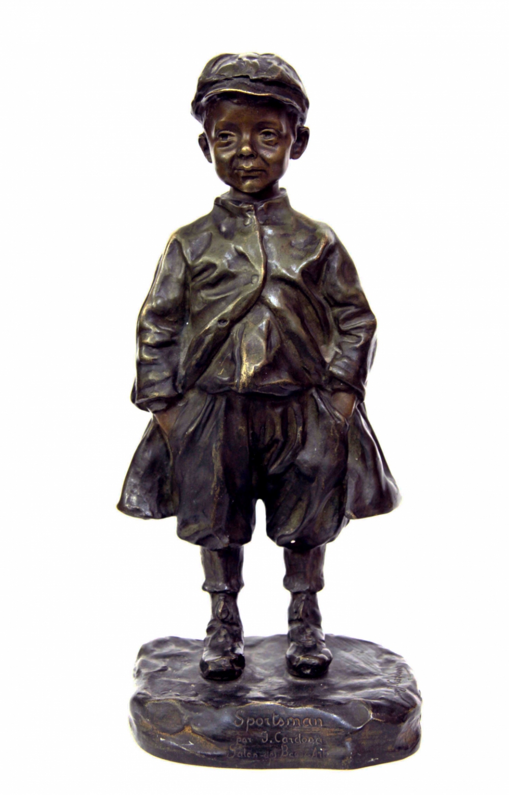 Скульптура бронзовая «Мальчик спортсмен»