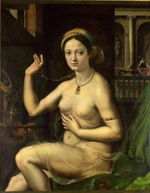 Джулио Пиппи. Дама за туалетом, или Форнарина. Начало 1520-х годов источник: arts-museum.ru