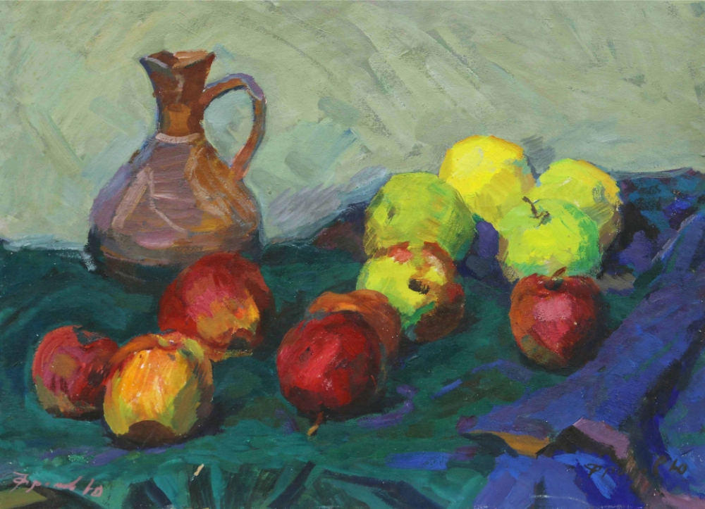 Картина «Натюрморт с яблоками»