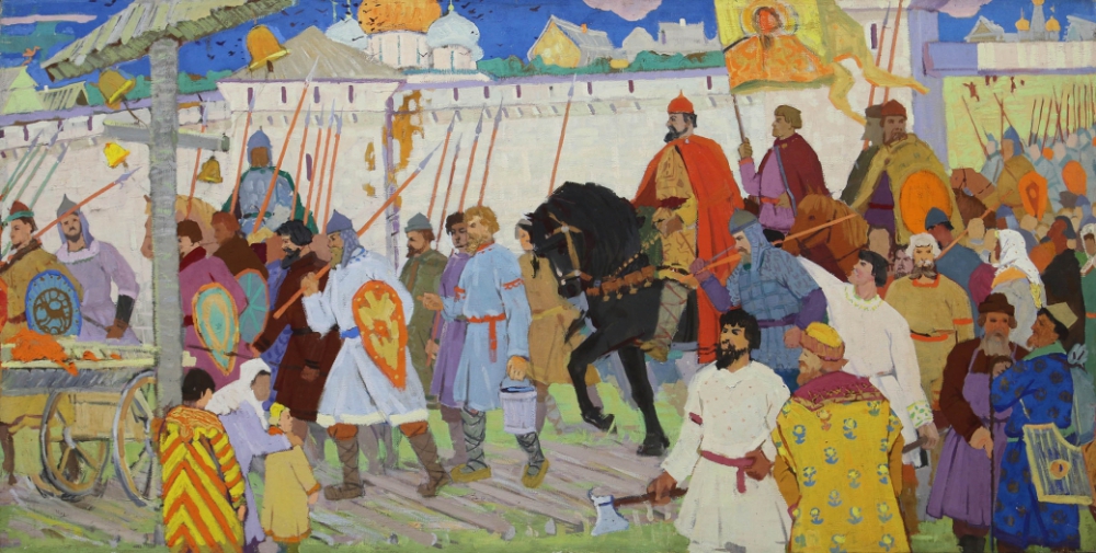 Картина «Въезд Александра Невского во Владимир»
