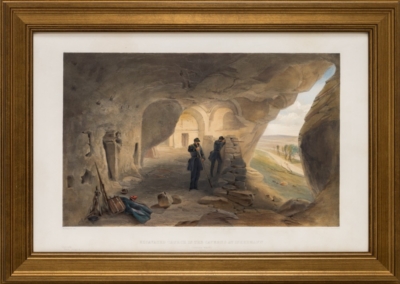 Литография «Раскопанная церковь в пещерах Инкермана. Вид на запад»