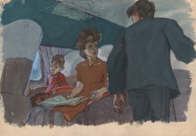 Рисунок «В самолёте»