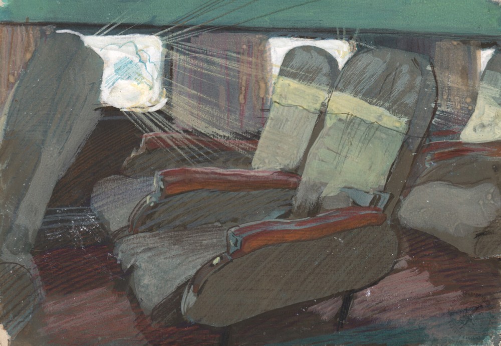 Рисунок «В салоне самолёта»