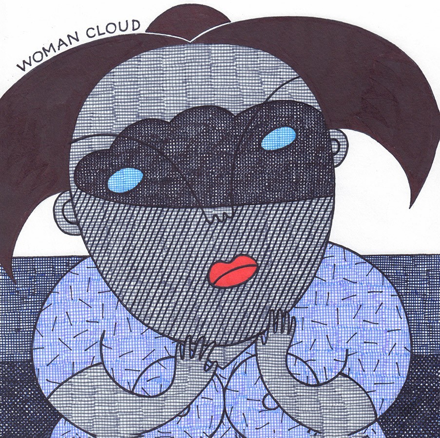 Картина «Woman cloud»