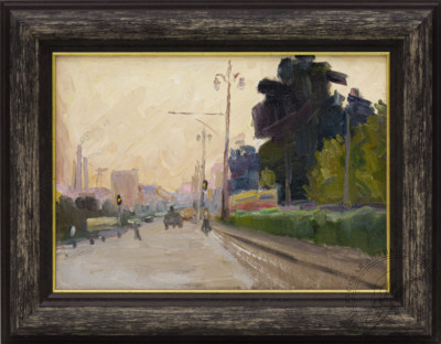 Картина "Московская улица" художник Черноиванов И.П.