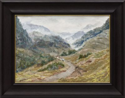 Картина «Спуск к Гергерам с Пушкинского перевала»