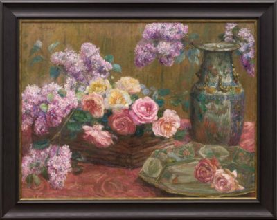 Картина «Натюрморт с розами и сиренью»