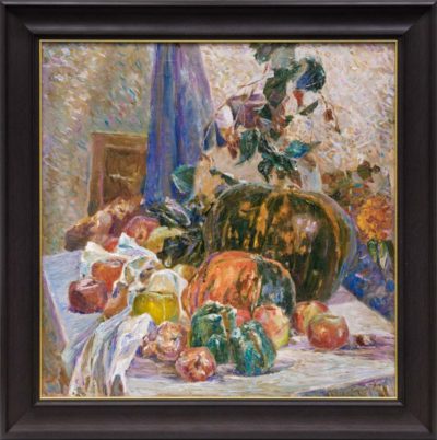 Картина «Натюрморт с тыквами и яблоками»