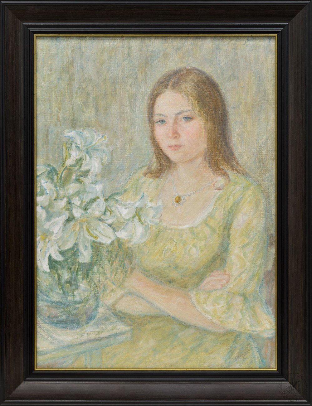 Картина «Портрет девушки в зелёном платье»