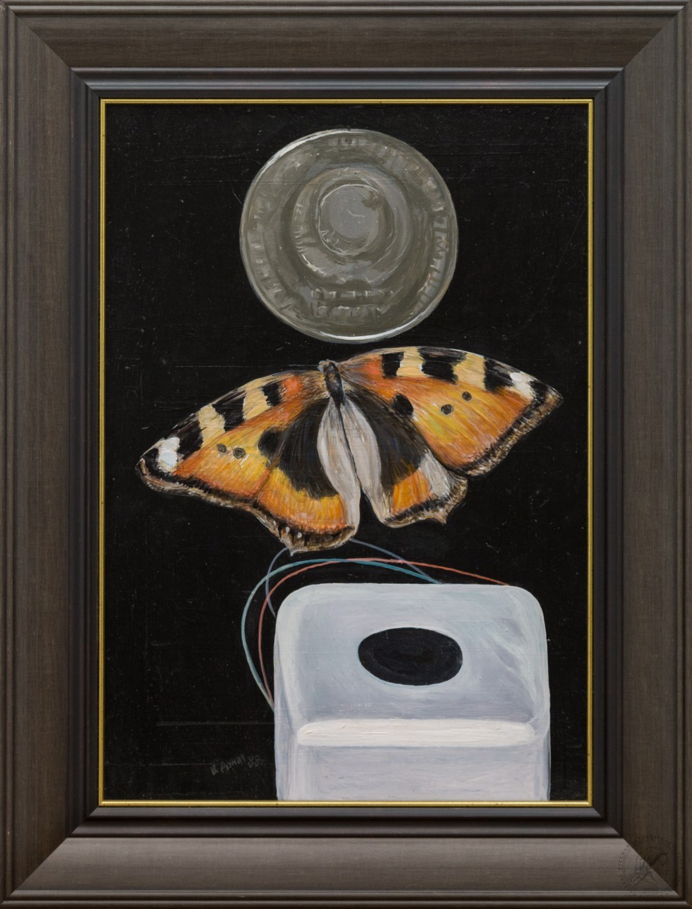 Картина «Бабочка и монета»