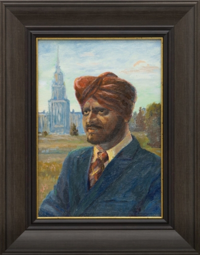 Картина «Портрет на фоне МГУ»