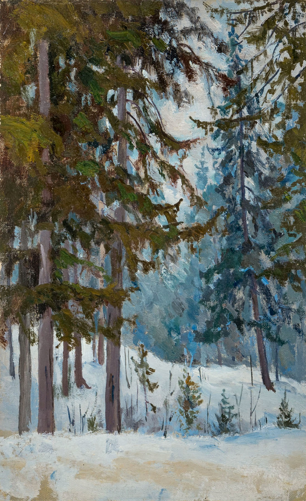 Этюд «В зимнем лесу»