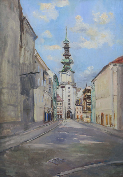 Картина «Братислава. Михальские ворота»