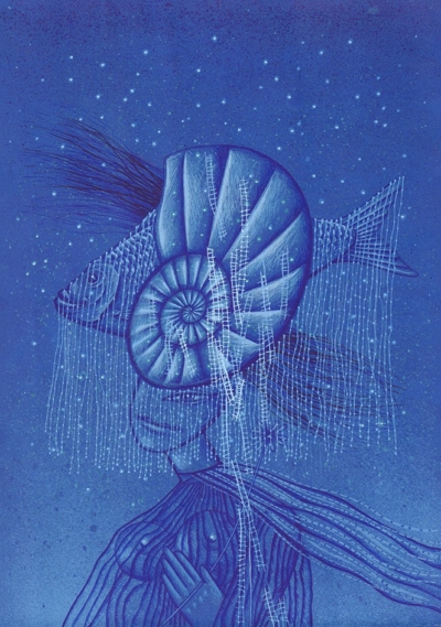 Рисунок «Синее на синем»
