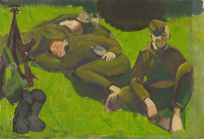 Картина «Солдаты на привале»