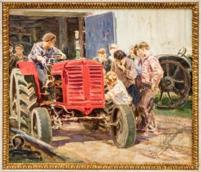 Картина «Ремонт трактора»