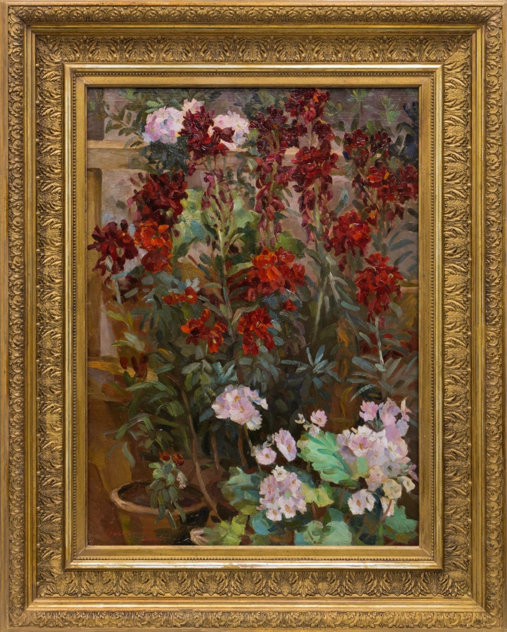 Картина «Натюрморт с комнатными цветами»
