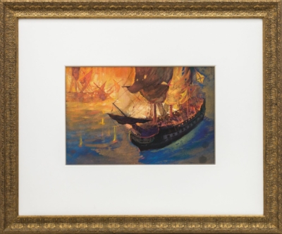 Иллюстрация «Корабли в огне»