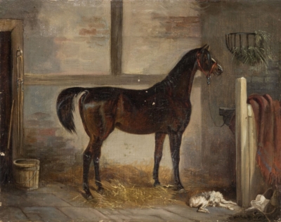 Картина «В конюшне»