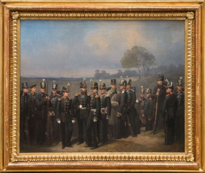 Антикварная картина «Чины 3-го пехотного корпуса».