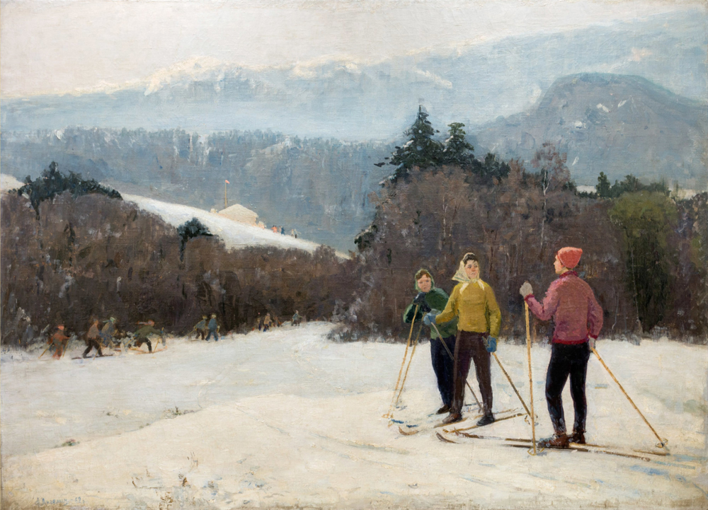 Картина «Лыжники»