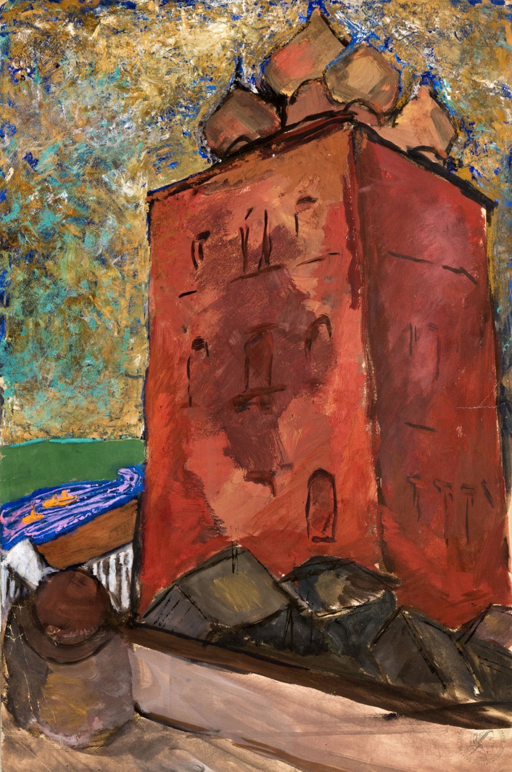 Рисунок «Красный храм»