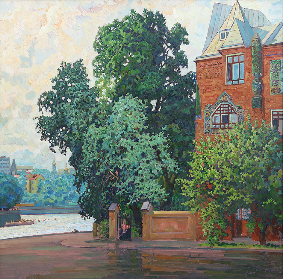 Картина «Москва. Угол дома Перцовой на Пречистенской набережной»