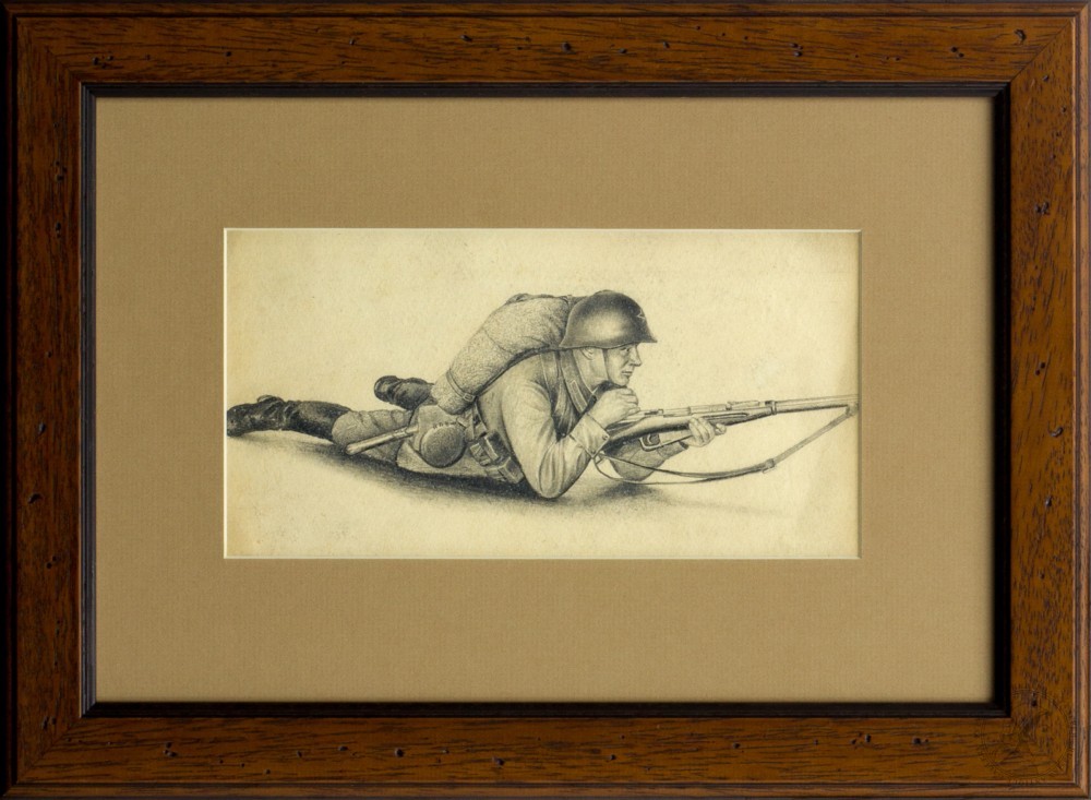 Рисунок «Лежащий солдат»