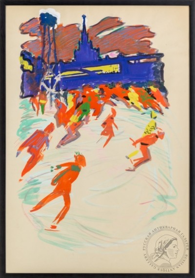 Рисунок «Каток. Ленинские горы»