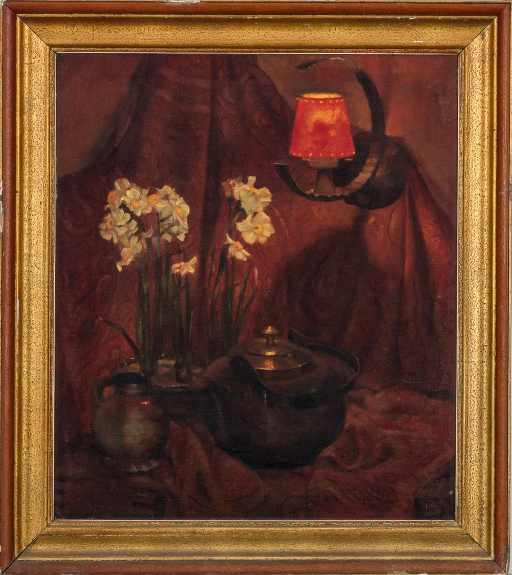 Картина «Натюрморт под красной лампой»