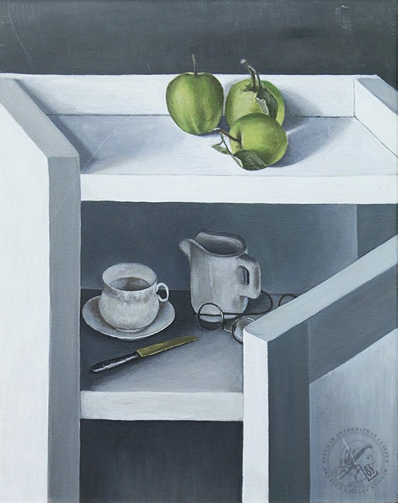 Картина «Натюрморт с зелеными яблоками»