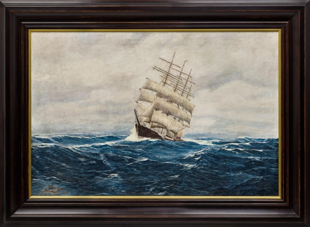 Картина «Парусник в море»
