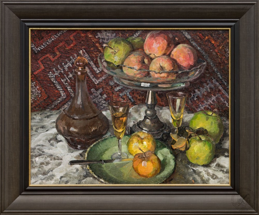 Картина «Ваза с фруктами и графином»
