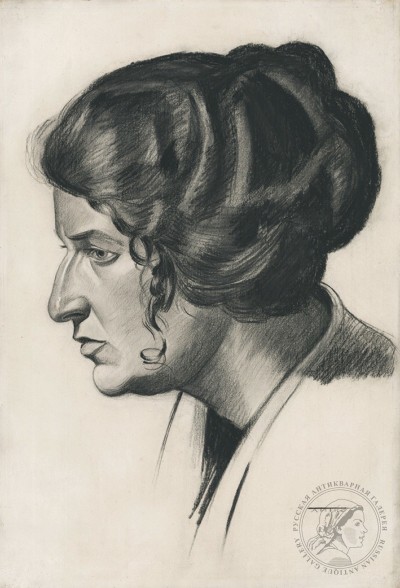 Рисунок «Женский портрет в профиль»