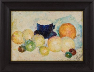 Картина «Натюрморт с апельсинами и сливой»