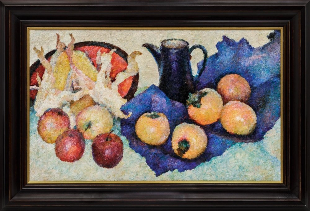 Картина «Натюрморт с хурмой и бананами»