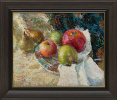 Картина «Яблоки на блюдце»