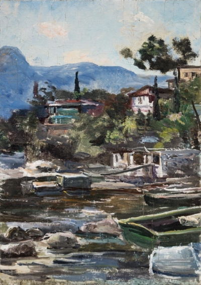 Картина «На берегу реки»